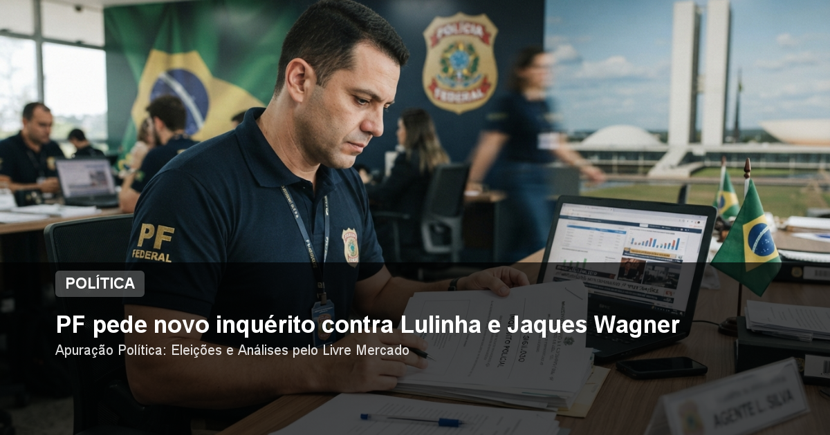 PF pede novo inquérito contra Lulinha e Jaques Wagner
